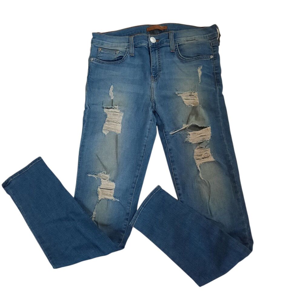 Rebecca Minkoff Women's Midrise Thompson Distressed Jeans 31